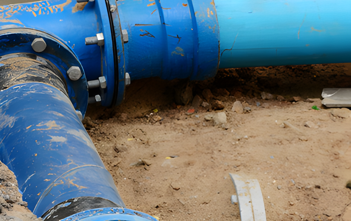 Wasserleitungsverlegung